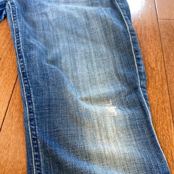 7 for All Mankind Distressed Button Fly Josefina Skinny Boyfriend Jean - 27 - Picture 6 of 11